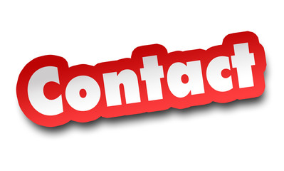 contact concept 3d illustration isolated