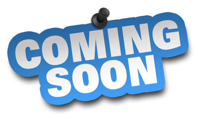 coming soon concept 3d illustration isolated