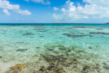 Beautiful beach in Los Roques archipelago, one of the most