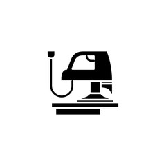 Planing machine black icon concept. Planing machine flat  vector symbol, sign, illustration.