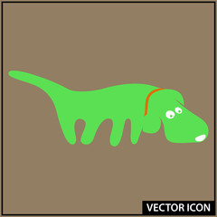 vector illustration of a dog