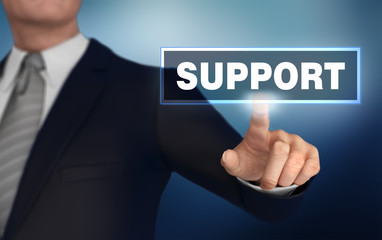 Obraz premium support pushing concept 3d illustration