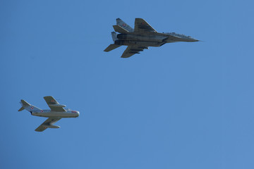 Aircraft display on airshow in city Pardubice yar 2010
