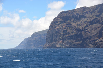 acantilados en la isla de Tenerife