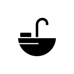 Water pipes black icon concept. Water pipes flat  vector symbol, sign, illustration.