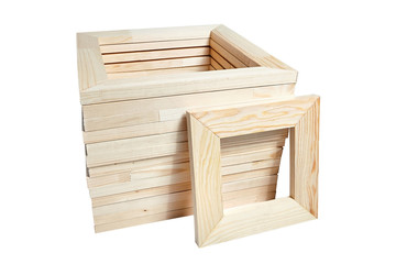 Heap square wooden stretcher bar frames