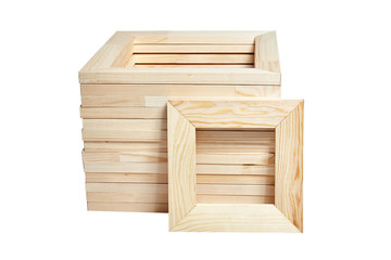 Heap square wooden stretcher bar frames