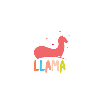 Lama logo template. Animal logo template