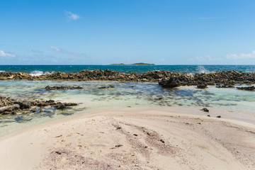 Crystalline Beach in the Caribbean