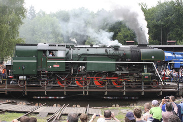 Czech old steam locomotive