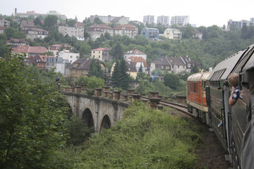 Czech old steam locomotive