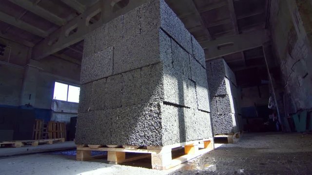 cement blocks at the plant, overall plan