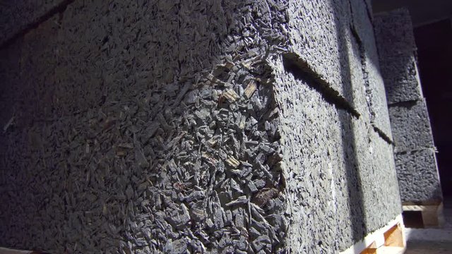 cement block, close-up