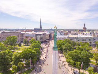 Statue of liberty or milda in Lativa