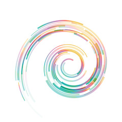 Vector abstract colorful shape isolated on white background. Abstract emblem, element for design.