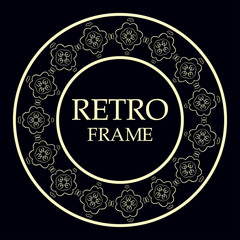 Ornamental round frame