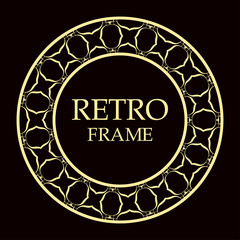 Ornamental round frame