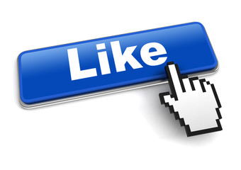 like concept 3d illustration isolated