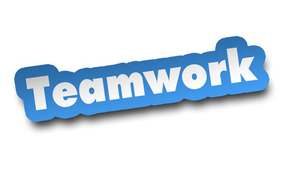 teamwork concept 3d illustration isolated
