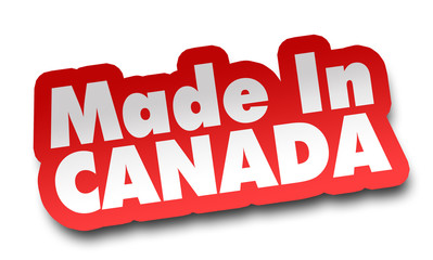 made in canada concept 3d illustration isolated