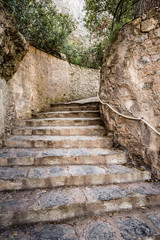 Fototapeta na wymiar Old stone staircase