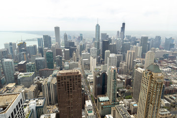 Fototapeta premium Chicago downtown skyline buildings