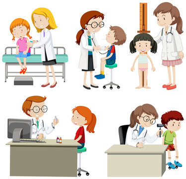 A Set of Children Check Up