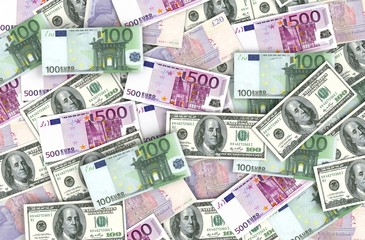 money bills 3d illustration