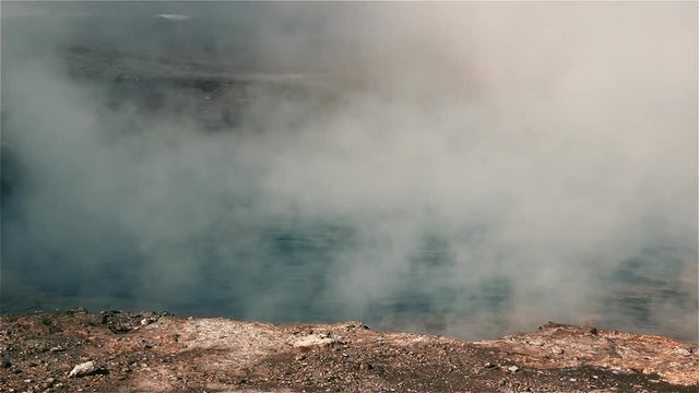 Boiling Water In A Geyser Crater, In The Atacama Desert (Chile).