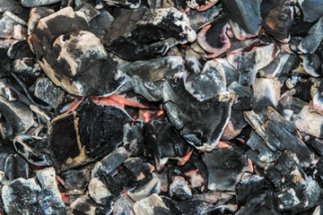 black smoldering coals fire bonfire texture background