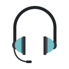Headset call center vector illustration graphic design