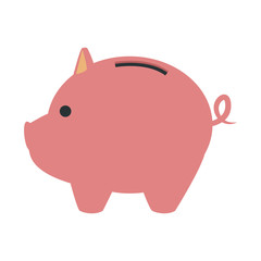 Piggy money savings vector illustration graphic design