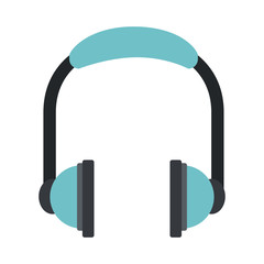 Music headphones isolated vector illustration graphic design