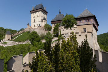 Morina and castle Karlstejn