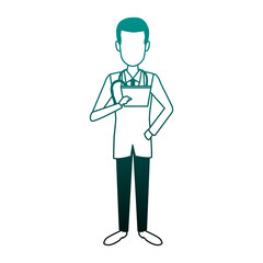 Male doctor cartoon vector illustration graphic design