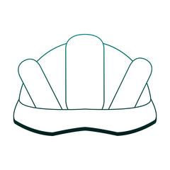 Construction helmet isolated vector illustration graphic design