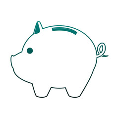Piggy money savings vector illustration graphic design
