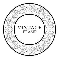 Round ornamental frame