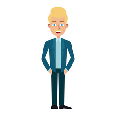 Executive businessman cartoon vector illustration graphic design