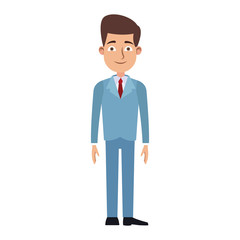 Executive businessman cartoon vector illustration graphic design