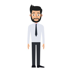 Executive businessman cartoon vector illustration graphic design