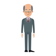 Executive businessman cartoon vector illustration graphic design