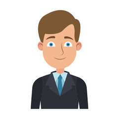 Executive businessman cartoon vector illustration graphic design