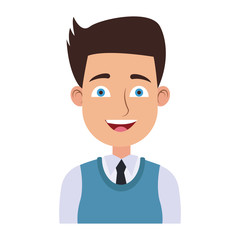 Executive businessman cartoon vector illustration graphic design