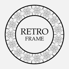 Round ornamental frame