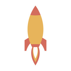 Rocket spaceship symbol vector illustration graphic design