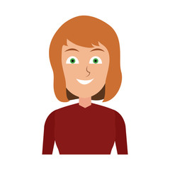 Young woman cartoon vector illustration graphic design