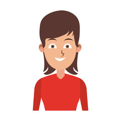 Young woman cartoon vector illustration graphic design