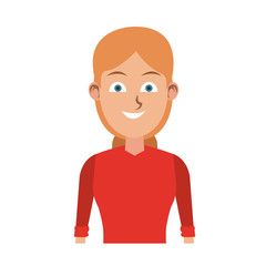 Young woman cartoon vector illustration graphic design