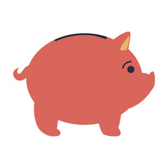 Piggy money savings vector illustration graphic design